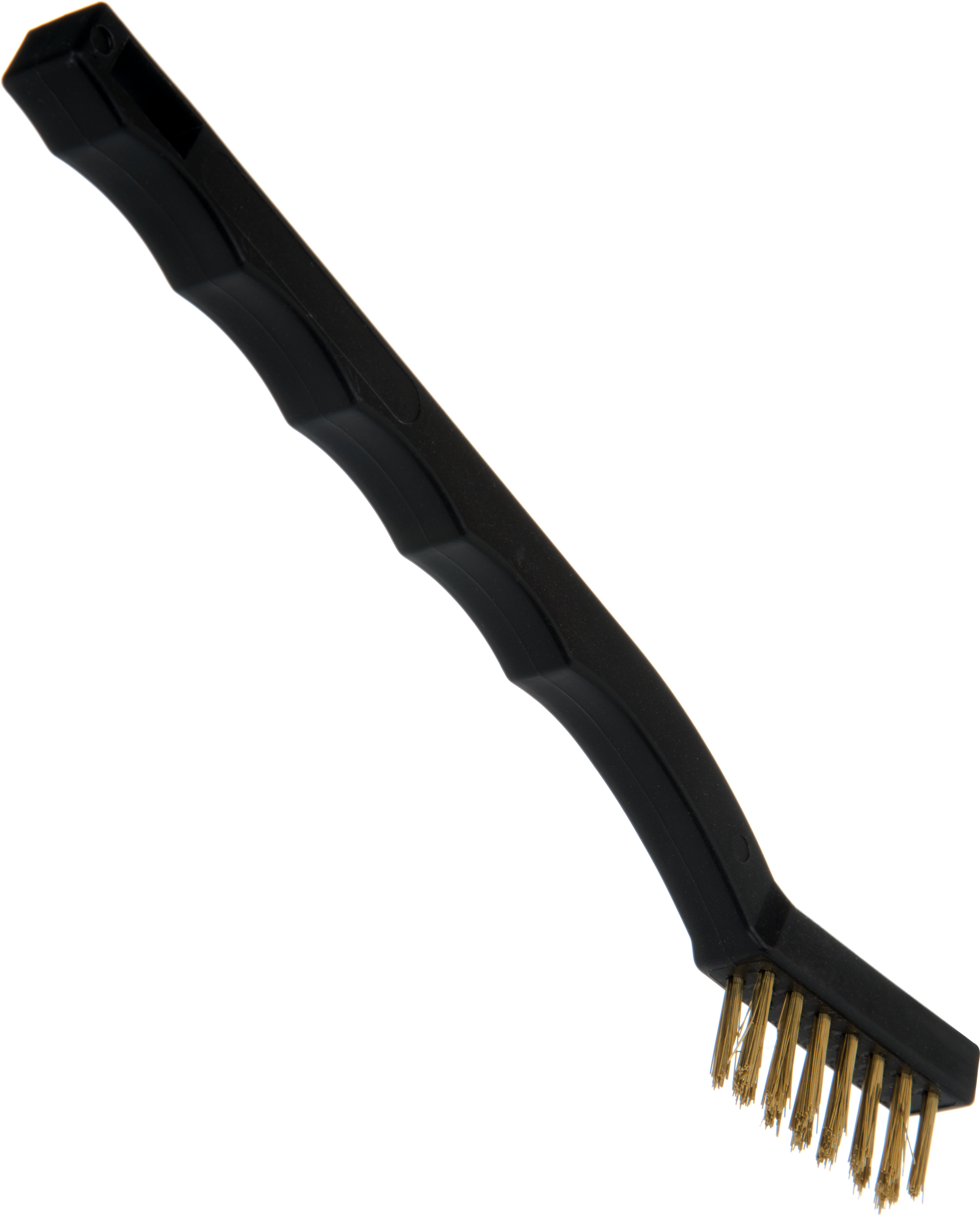 Carlisle Flo-pac Blue Ribbon Utility Brush With Brass Bristles, 7 Inch -- 12 Per Case