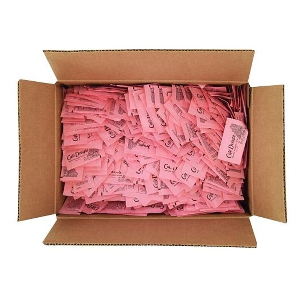 Cafe Delight Pink Saccharin Sugar Substitute, 0.8 Gram -- 2000 Per Case
