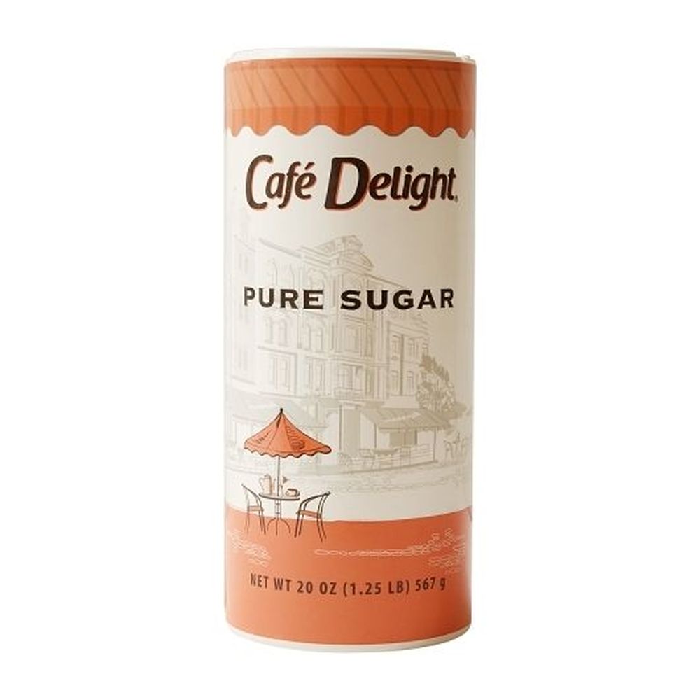 Cafe Delight Pure Sugar, 20 Ounce Canister 24 per case