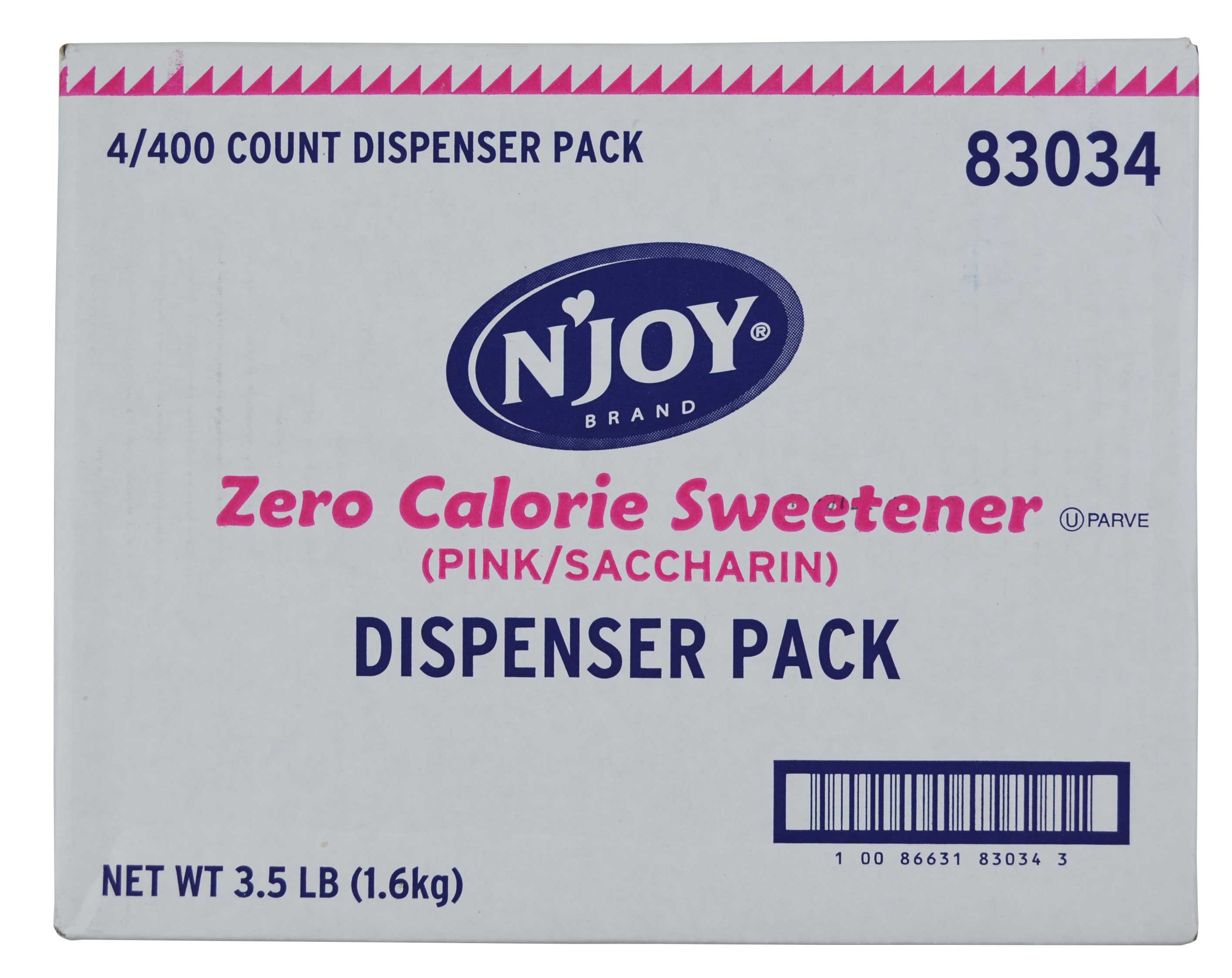 EQUAL Pink Zero Calorie Sweetener - 2000 Count Saccharin Sugar Substitute Packets