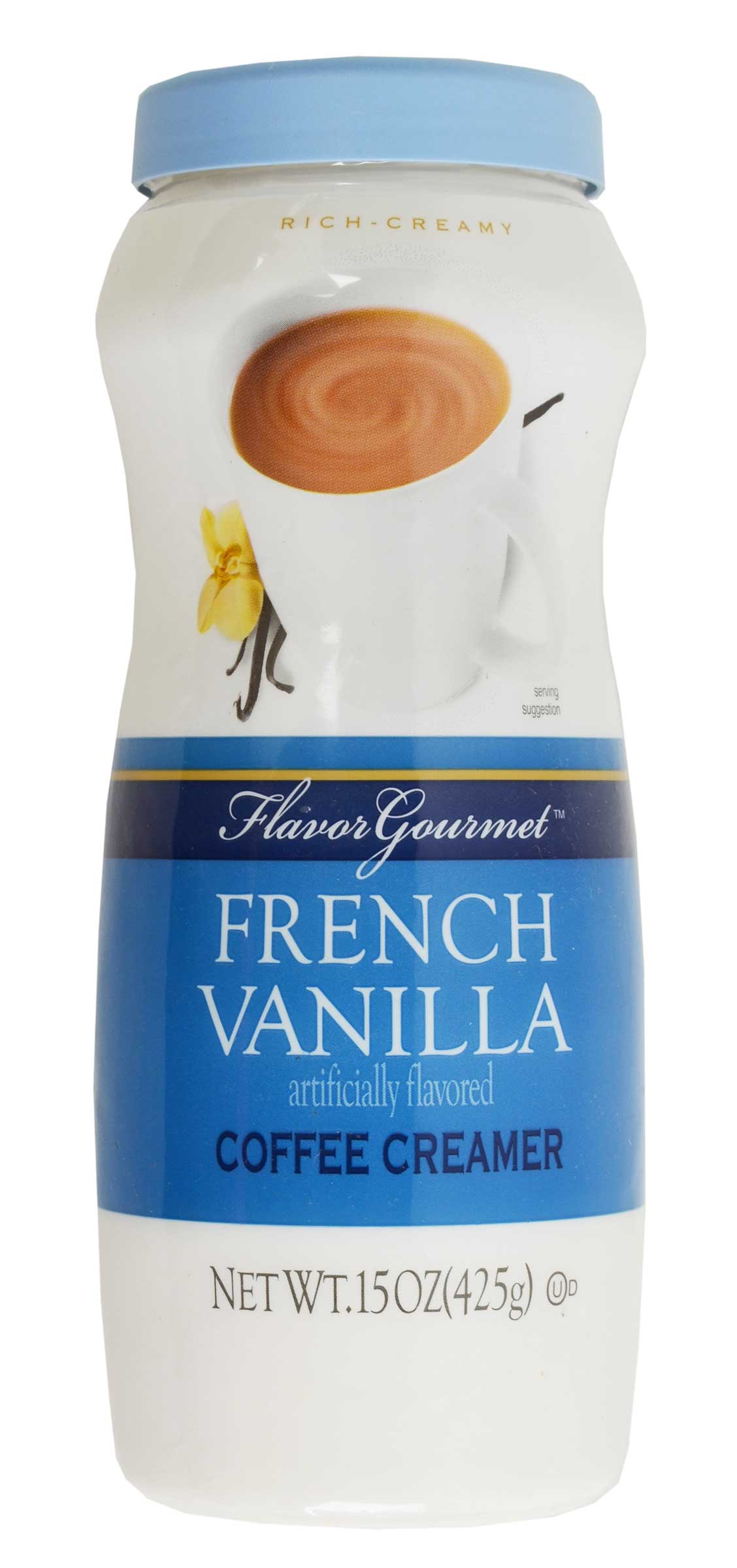 Flavor Gourmet Non Dairy French Vanilla Coffee Creamer, 15 Ounce -- 12 Per Case