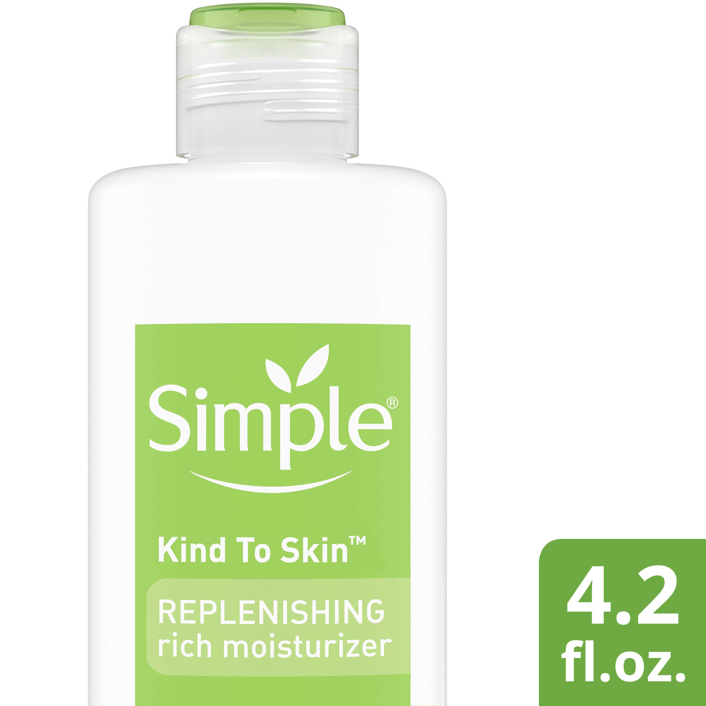Simple Skin Replenishing Rich Face Moisturizer, 4.2 Ounce -- 12 Per Case