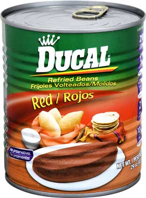 Ducal Red Refried Beans, 29 Ounce -- 12 Per Case