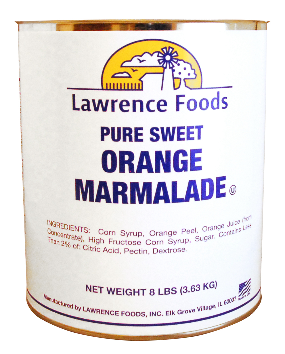 Lawrence Foods Orange Marmalade, 8 Pound -- 6 Per Case