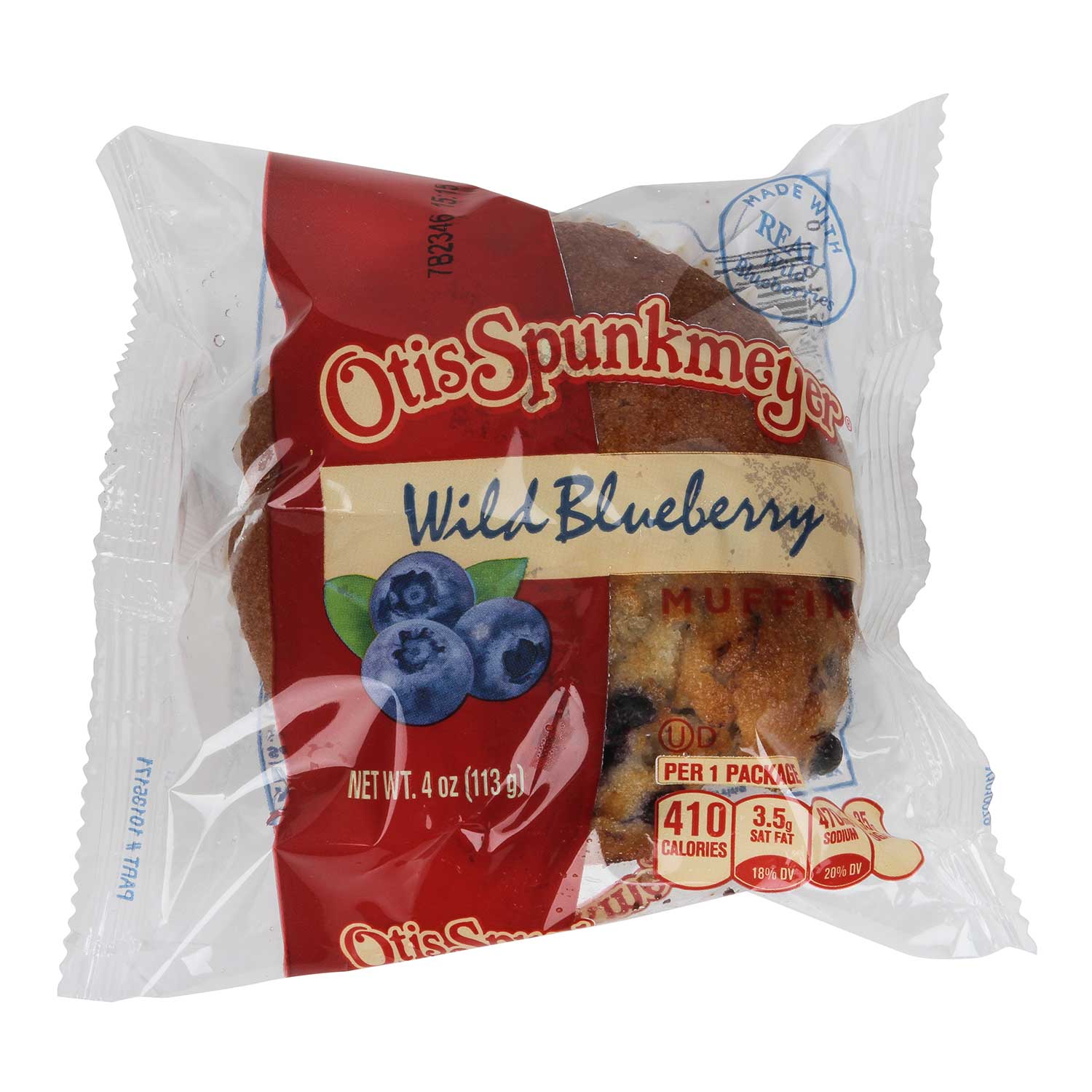 Otis Spunkmeyer Delicious Essentials Wild Blueberry Muffin, 4 Ounce