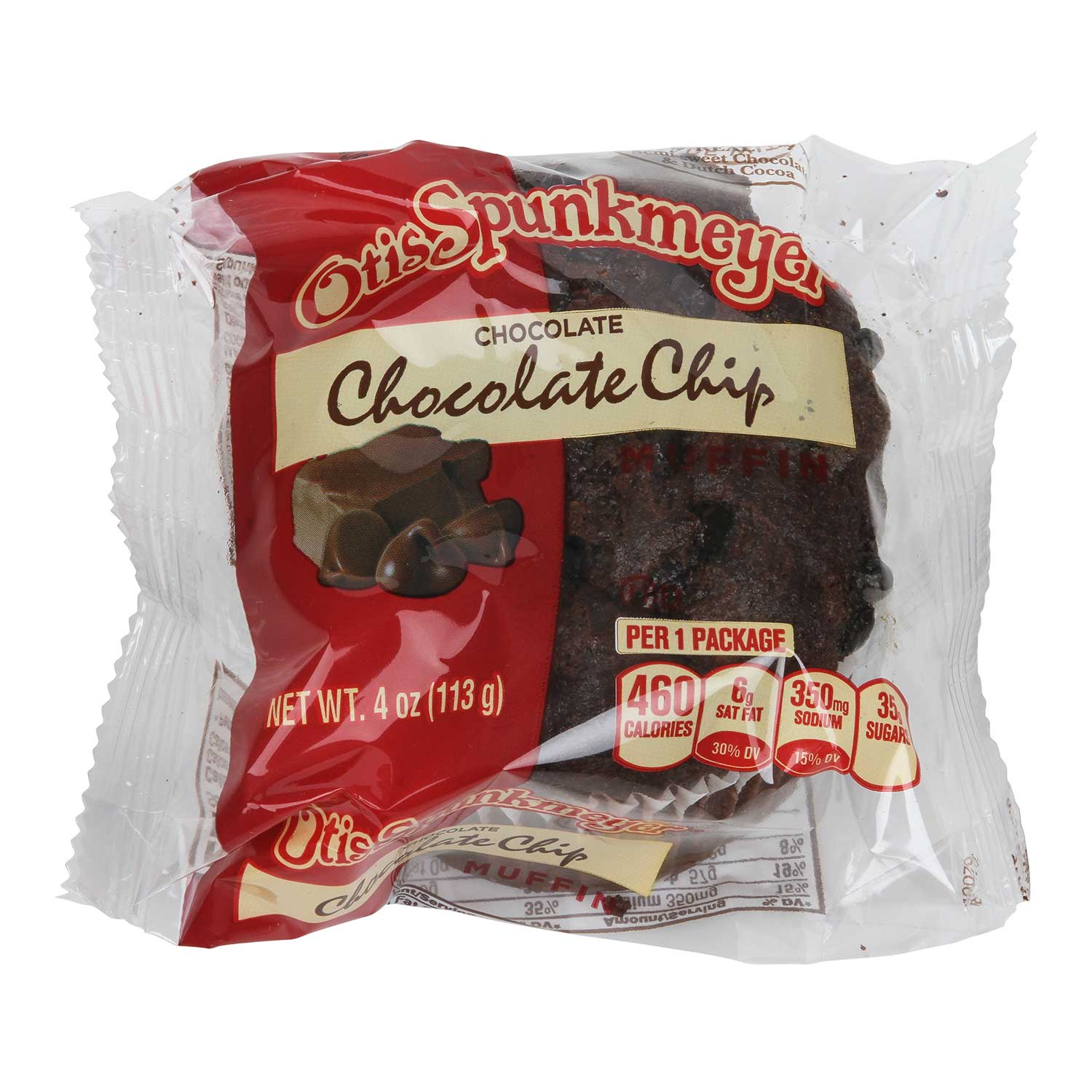 Otis Spunkmeyer Chocolate Muffin With Chocolate Chips, 4 Ounce -- 24 Per Case