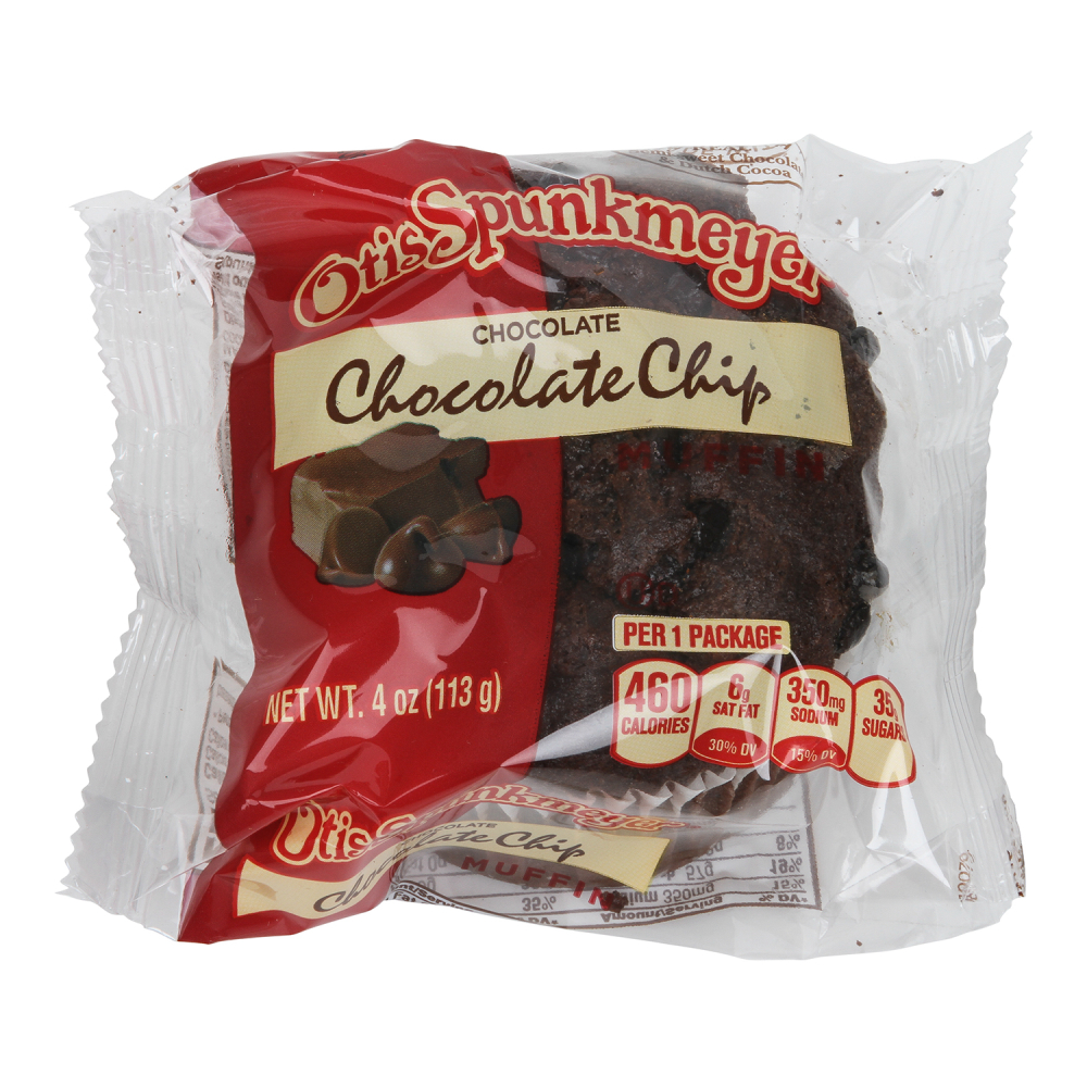 Otis Spunkmeyer Delicious Essentials Chocolate Chocolate Chip Muffin, 4 Ounce -- 24 per case.