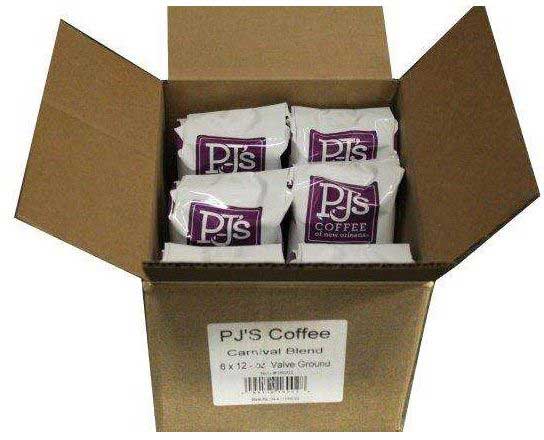 Pj's Coffee Of New Orleans Carnival Blend Ground Coffee, 12 Ounce -- 6 Per Case