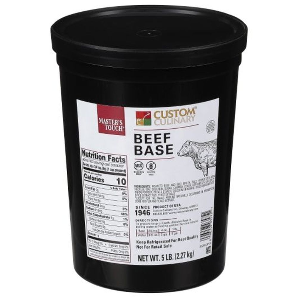 Master's Touch Beef Base Paste, 5 Pound -- 4 Per Case