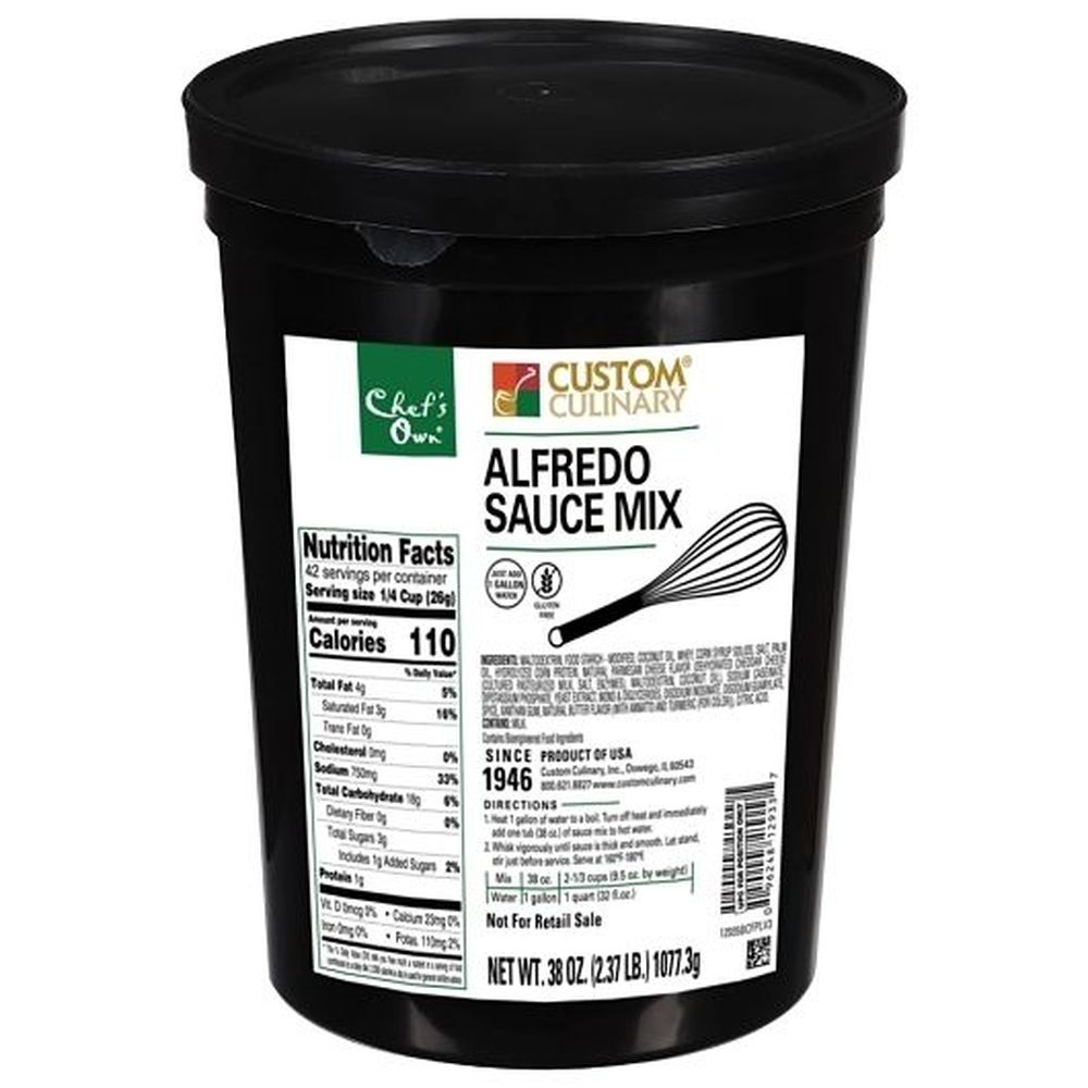 Chef's Own Alfredo Sauce Mix, 38 Ounce -- 4 Per Case
