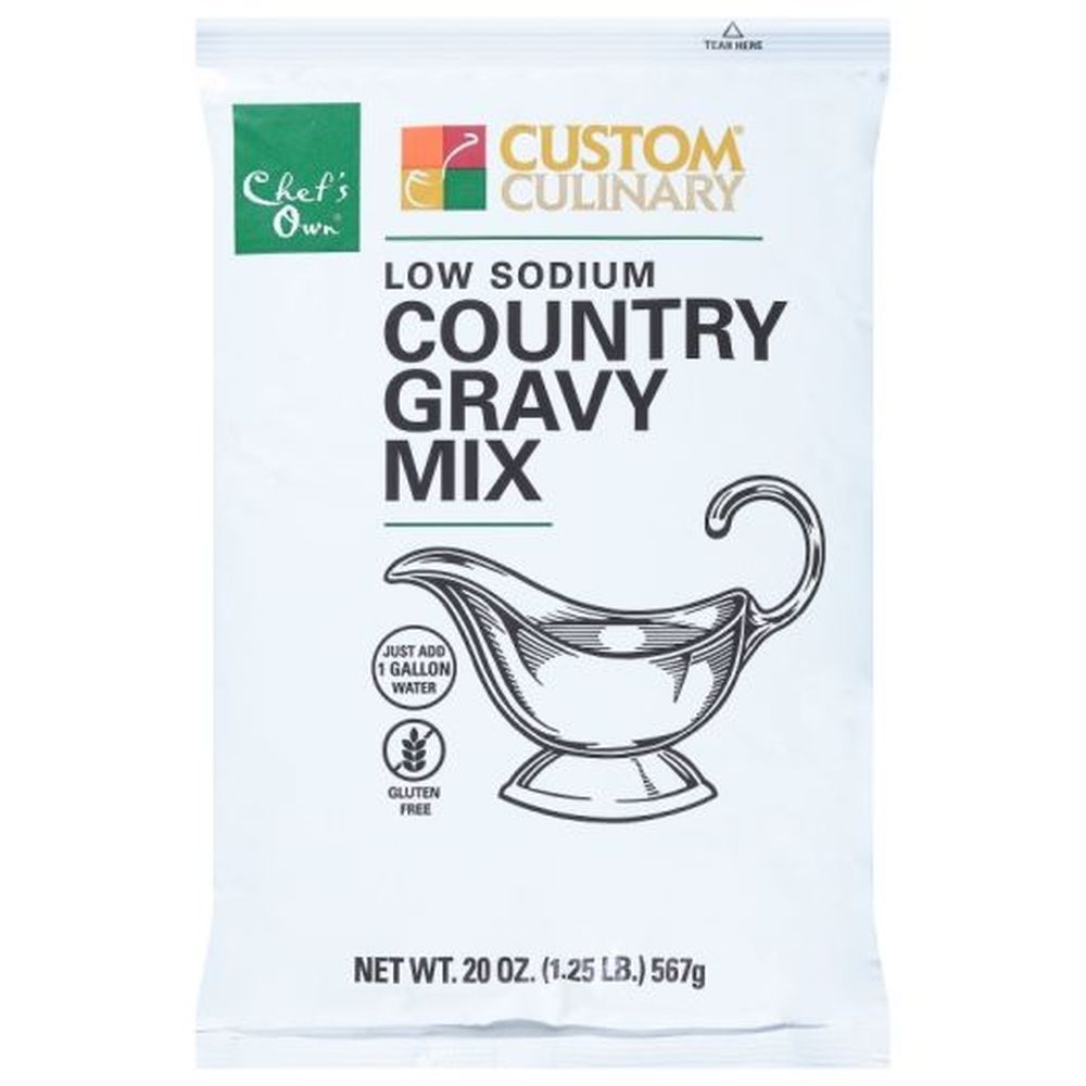Chef's Own Low Sodium Country Gravy Mix, 20 Ounce -- 6 Per Case