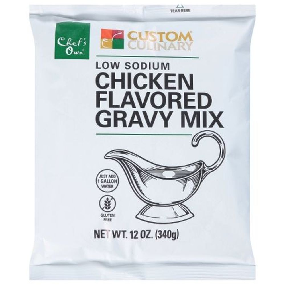 Chef's Own Low Sodium Chicken Flavored Gravy Mix, 12 Ounce -- 8 Per Case