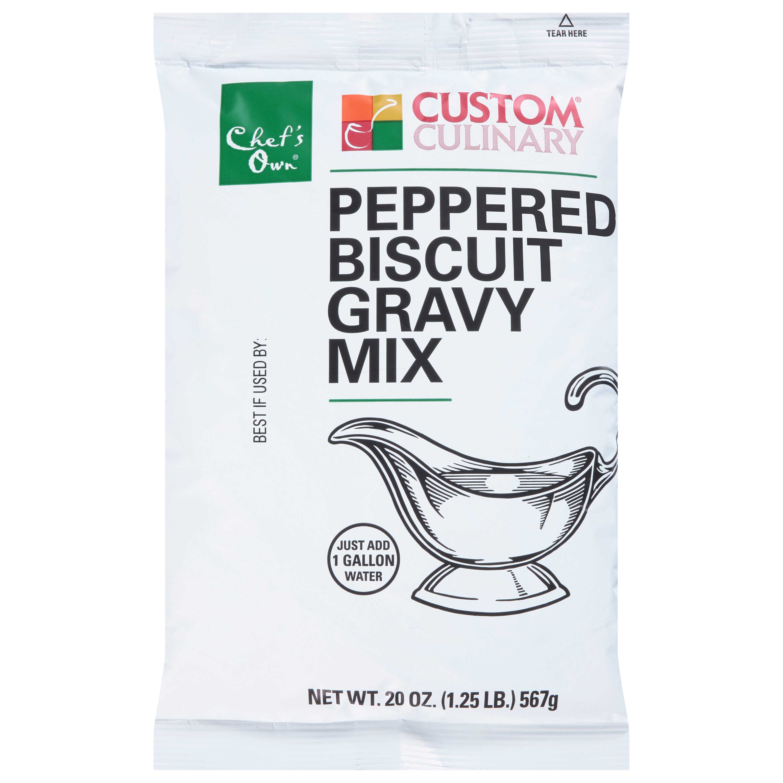 Chef's Own Peppered Biscuit Gravy Mix, 20 Ounce -- 6 Per Case