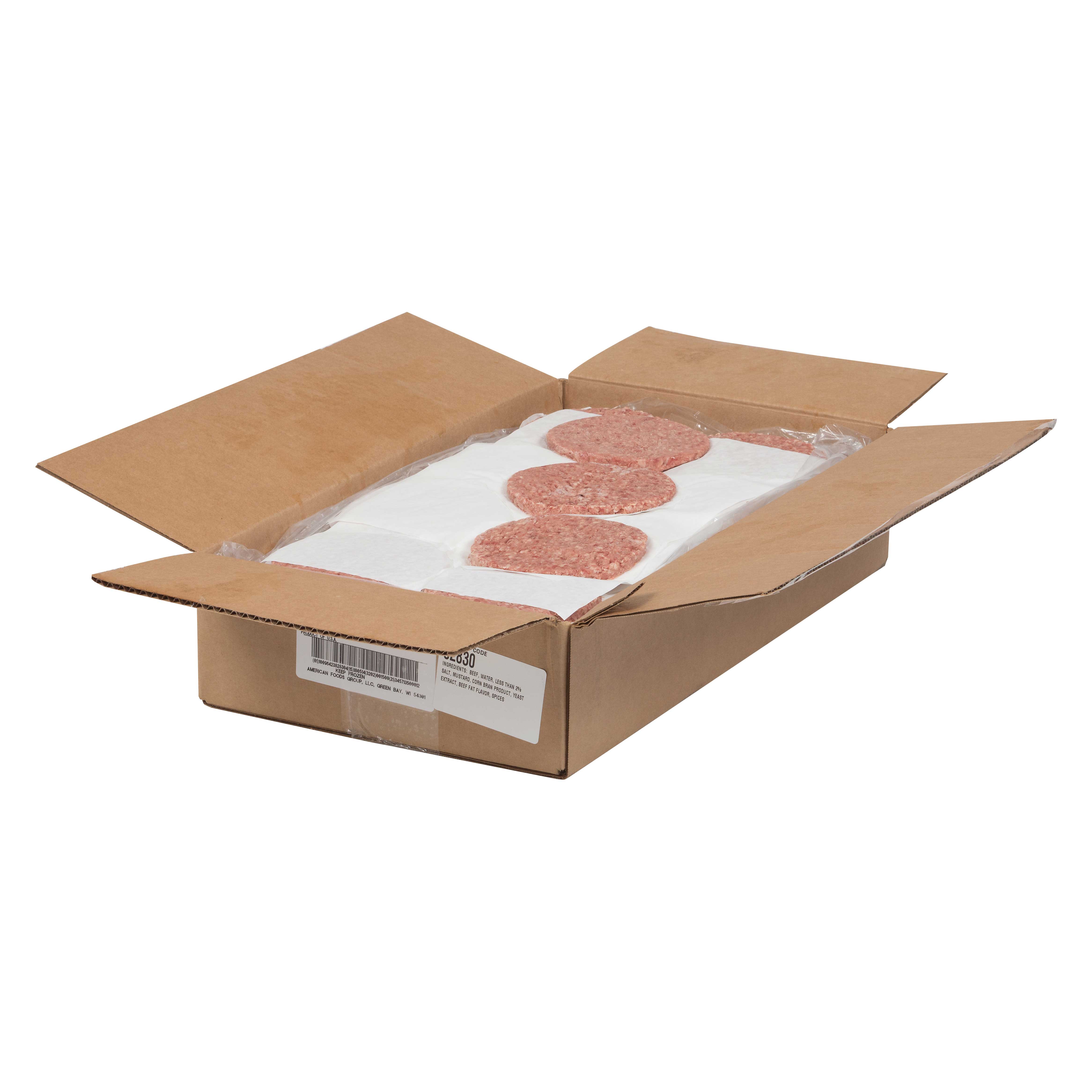 Great American Seasoned Round Sport Patty, 3.2 Ounce, 75 Per Pack