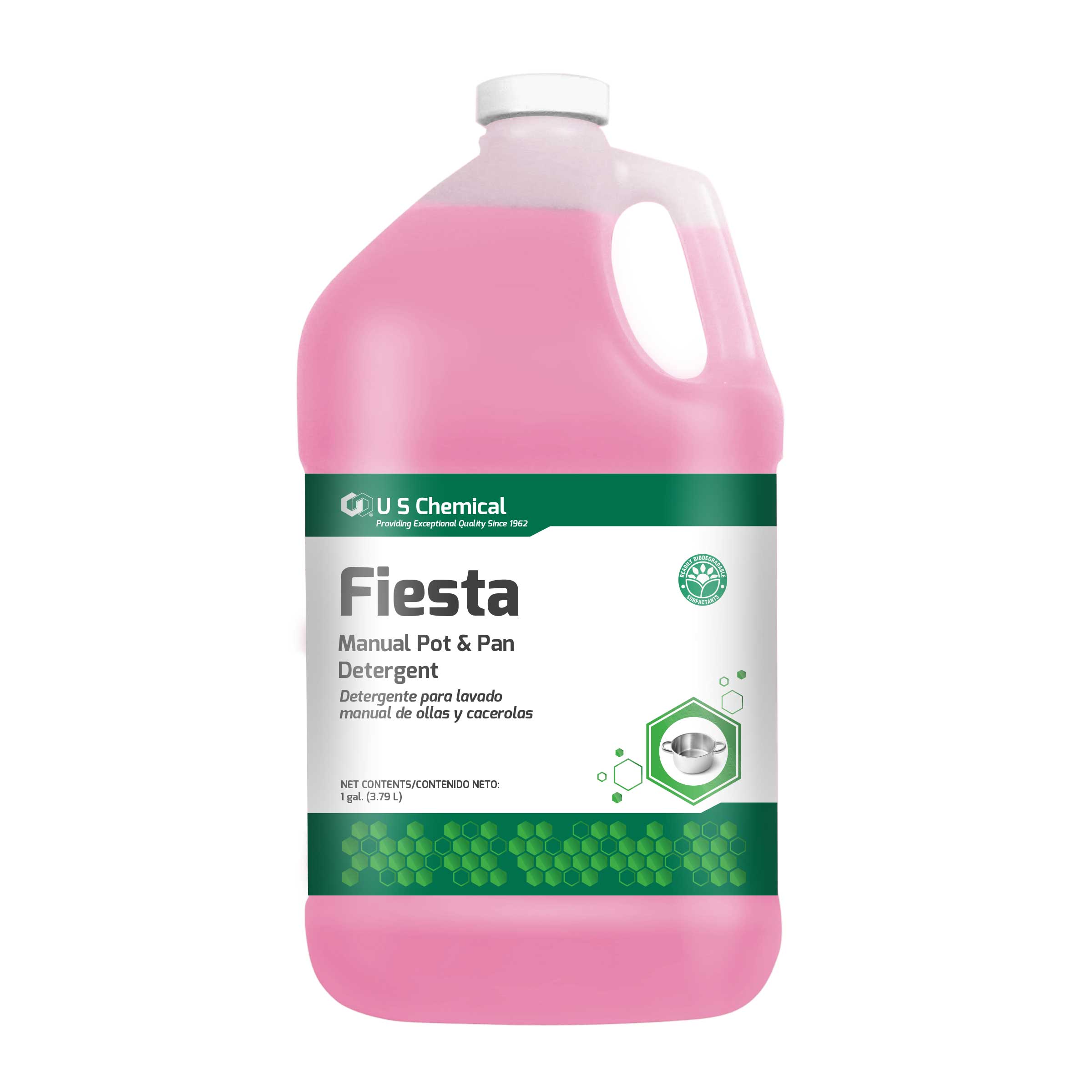 U S Chemical Fiesta Pot And Pan Detergent Liquid 057478, 1 Gallon -- 4 Per Case