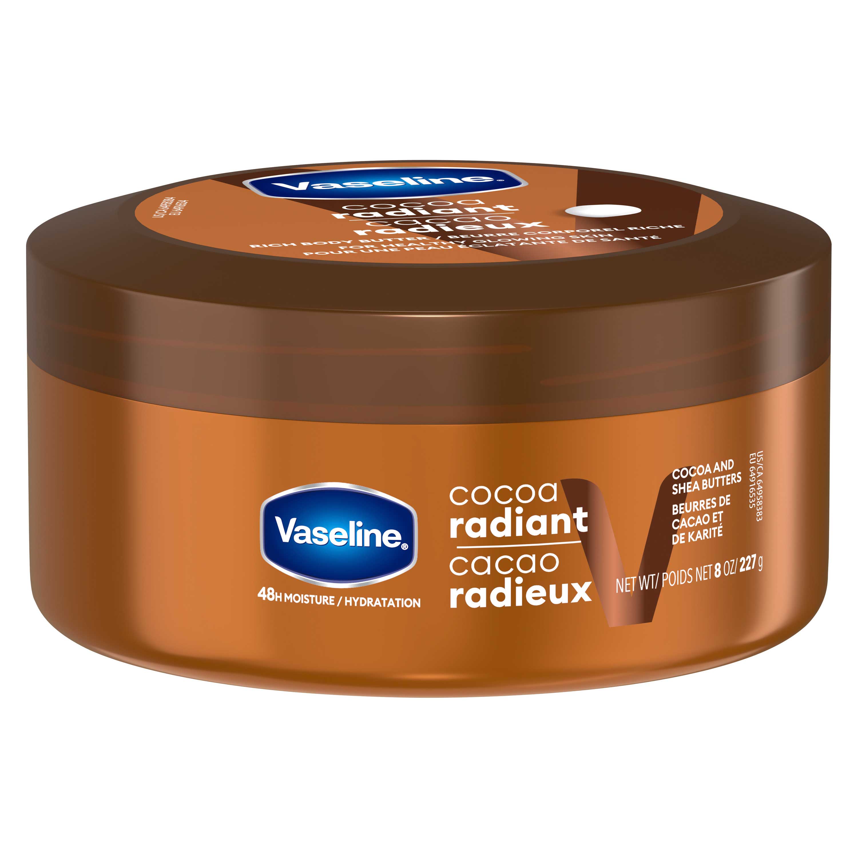 Vaseline Intensive Care Cocoa Radiant Smoothing Body Butter Lotion, 8 Ounce -- 6 Per Case