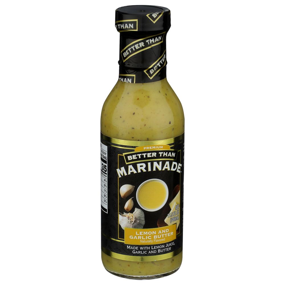 Better Than Marinade Premium Lemon And Garlic Butter Marinade, 11.5 Ounce -- 6 Per Case