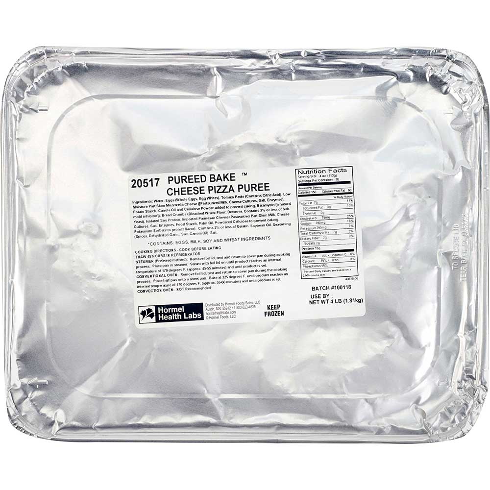 Cliffdale Farms Half Pans Cheese Pizza, 4 Pound -- 4 Per Case
