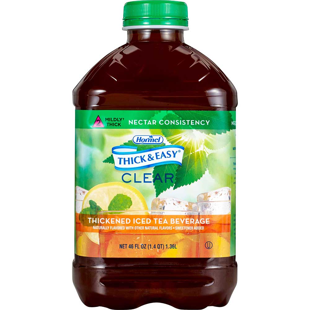 Thick & Easy Thickened Iced Tea Nectar Consistency, 46 Ounce -- 6 Per Case