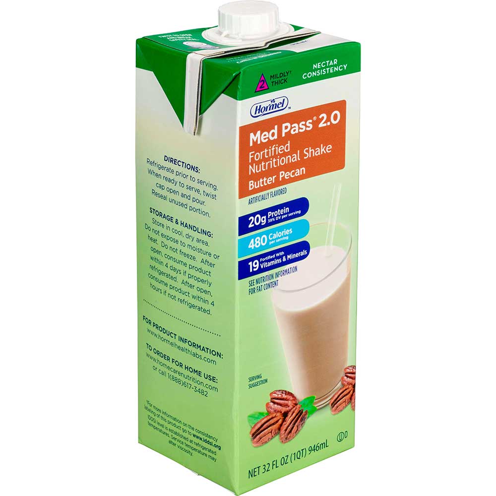 Med Pass 2.0 Butter Pecan, 32 Ounce -- 12 Per Case
