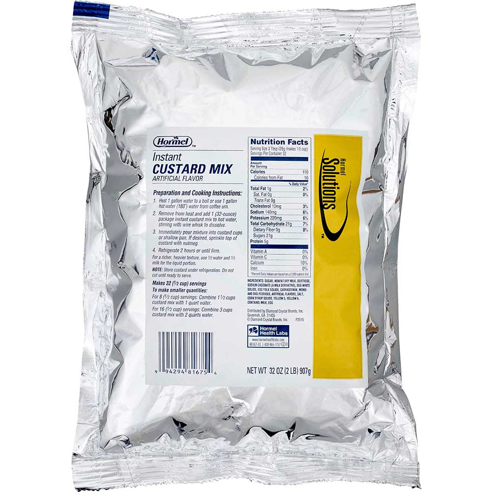 Hormel Vital Cuisine Instant Custard Mix, 32 Ounce -- 6 Per Case