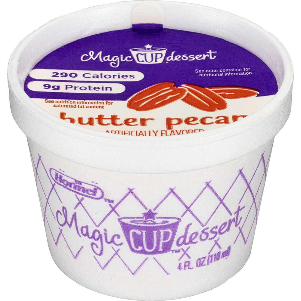 Magic Cup Dessert Butter Pecan Cup, 4 Fluid Ounce -- 48 per case.