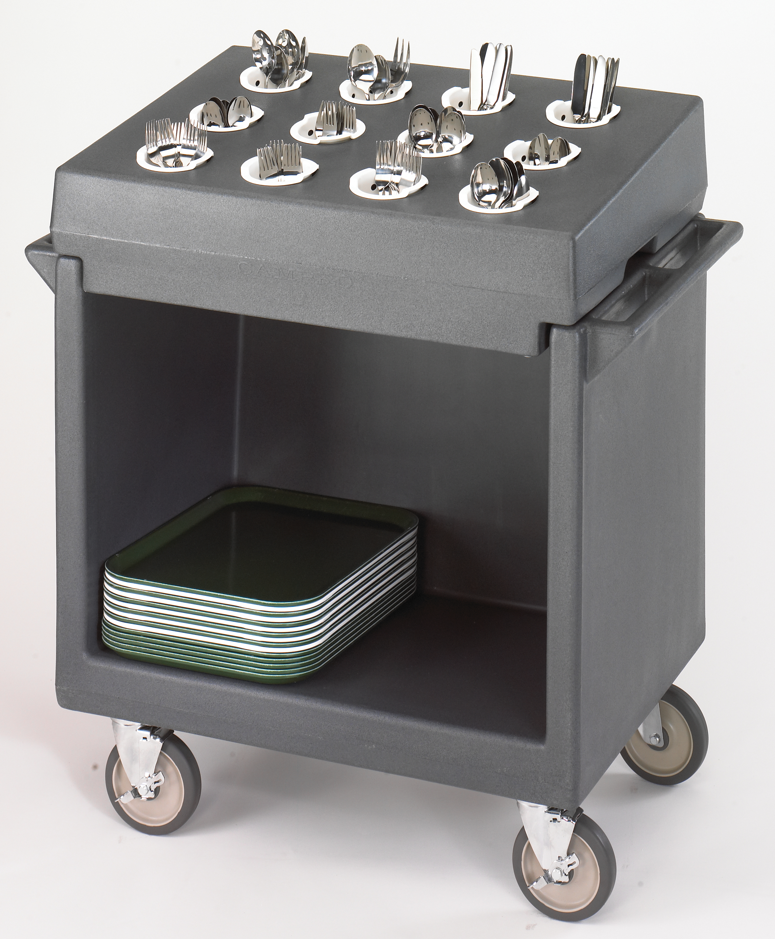 Cambro Gray Cart and Rack Combination, Granite Gray, 38 1/8 x 22 3/4 x 41 1/4 inch.