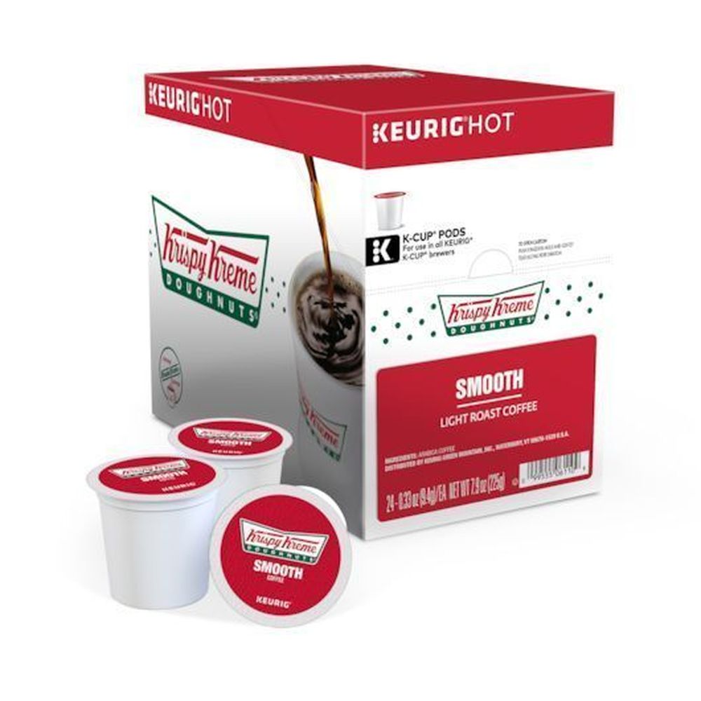 Krispy Kreme Doughnuts Classic Medium Roast Coffee K-cup Pod, 24 Count -- 4 Per Case