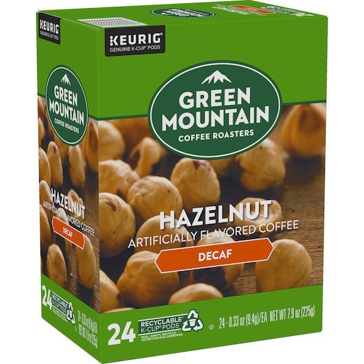 Green Mountain Hazelnut Decaffeinated K-cup Coffee Pod, 24 Count -- 4 Per Case
