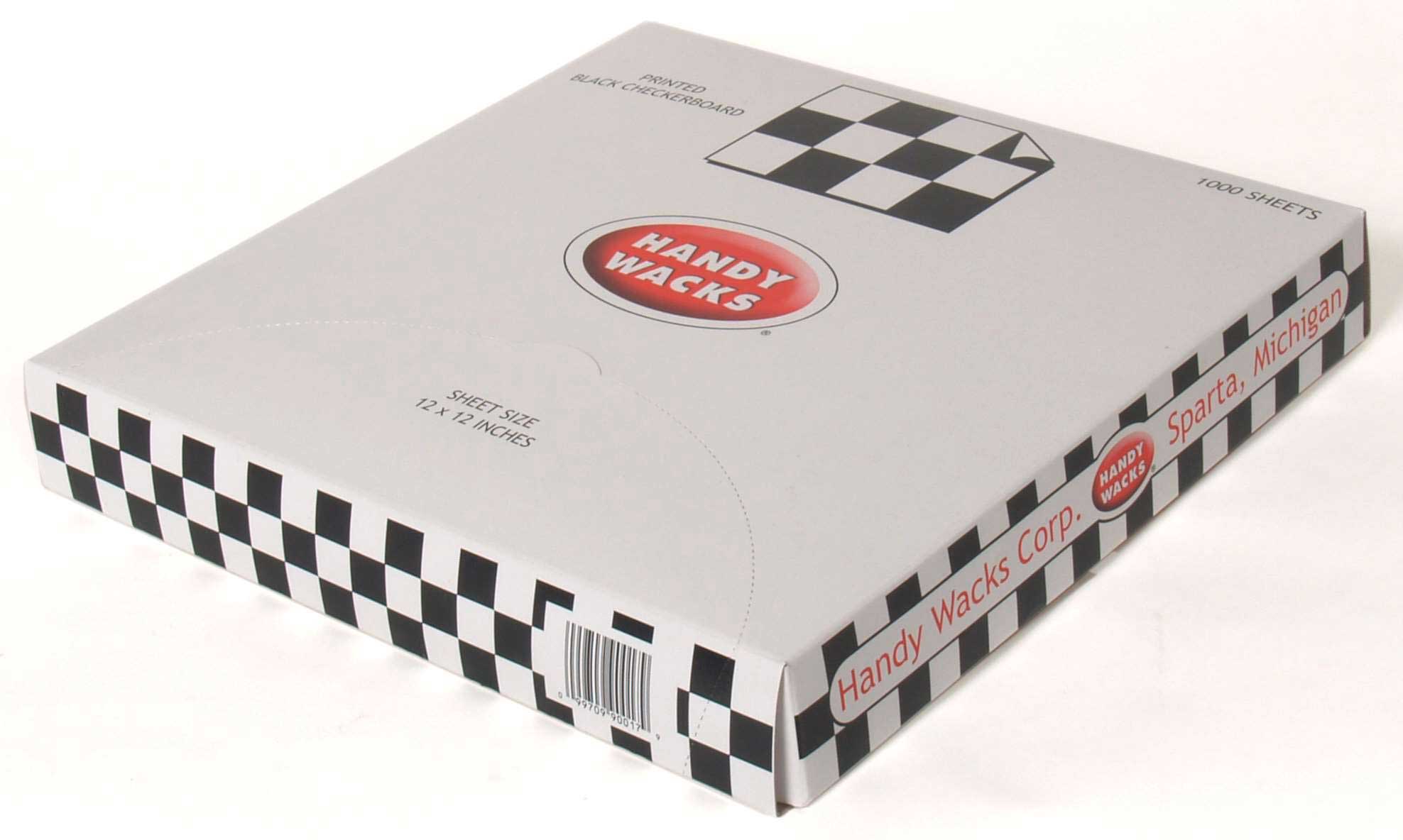 Handy Wacks 12 X 12 Checker Board Black Tissue, 1000 Count -- 6 Per Case