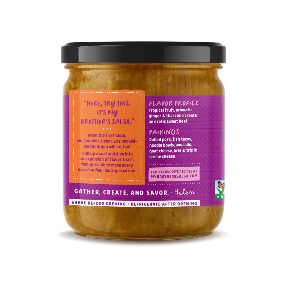 My Brothers Salsa Small Batch Pineapple Thai Chile Medium Salsa, 11 Ounce -- 6 Per Case