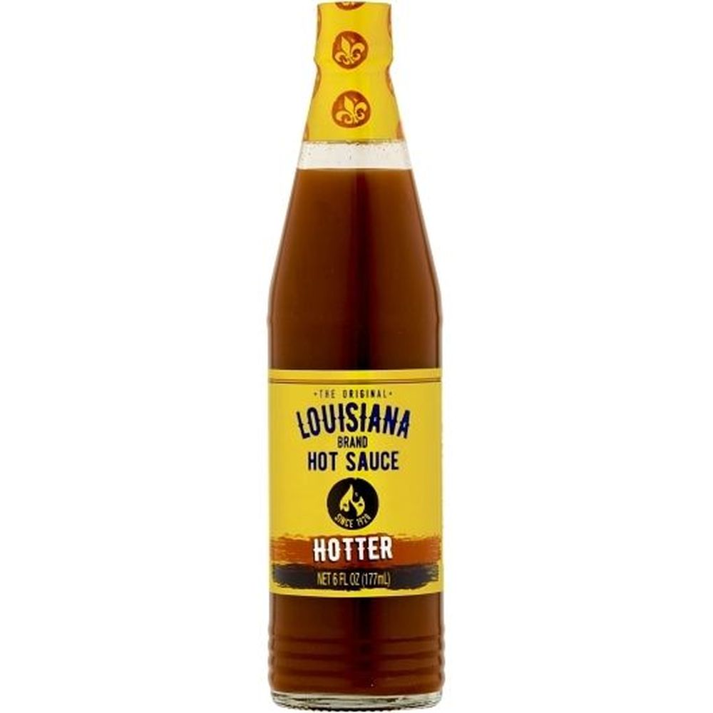 Louisiana Hot Sauce Original Hotter Hot Sauce, 6 Fluid Ounce Bottle -- 12 Per Case