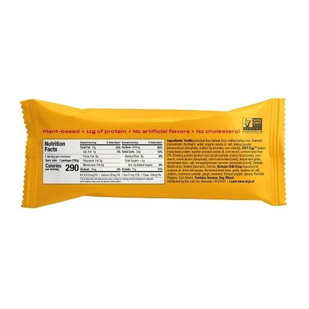 Just Egg Chili Crisp Breakfast Burrito, 5.5 Ounce -- 12 Per Case