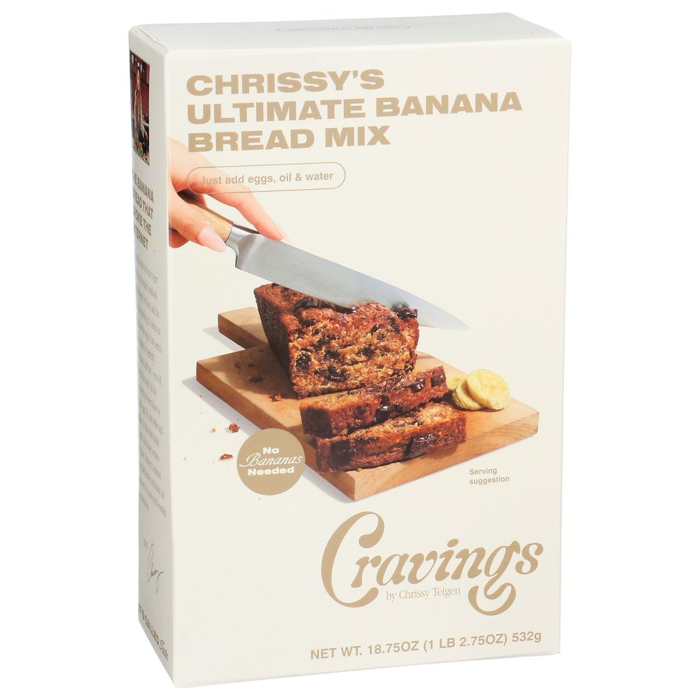 Cravings By Chrissy Teigen Ultimate Banana Bread Mix, 18.75 Ounce -- 6 Per Case
