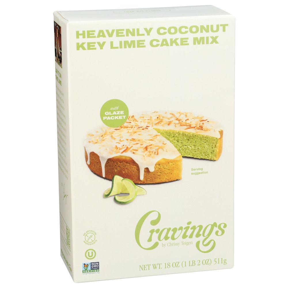 Cravings By Chrissy Teigen Heavenly Coconut Key Lime Cake Mix, 18 Ounce -- 6 Per Case