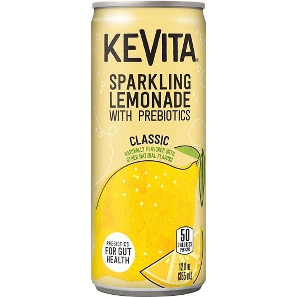 Kevita Classic Sparkling Lemonade with Prebiotics, 12 Fluid Ounce