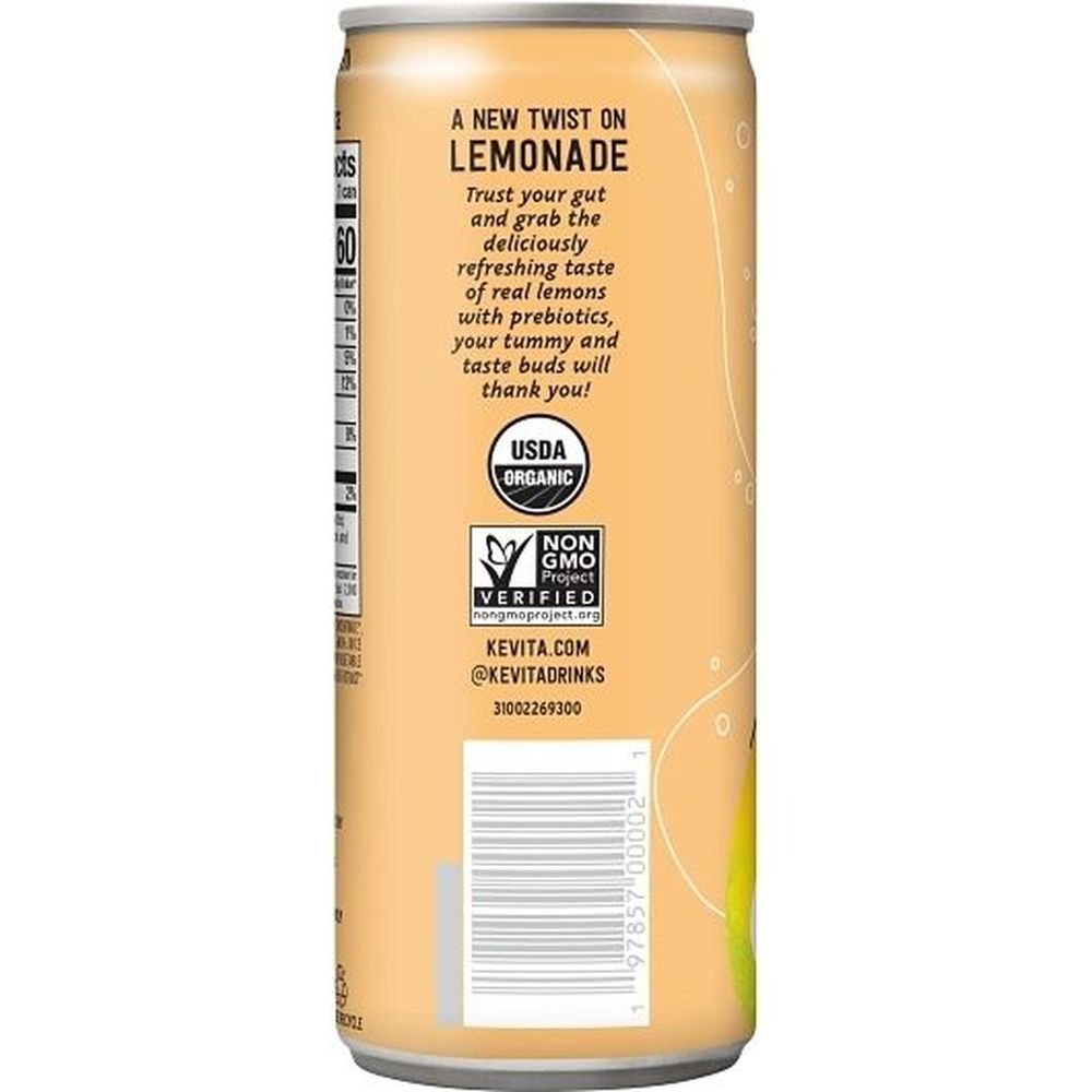 Kevita Mango Sparkling Lemonade With Prebiotics, 12 Fluid Ounce -- 12 Per Case