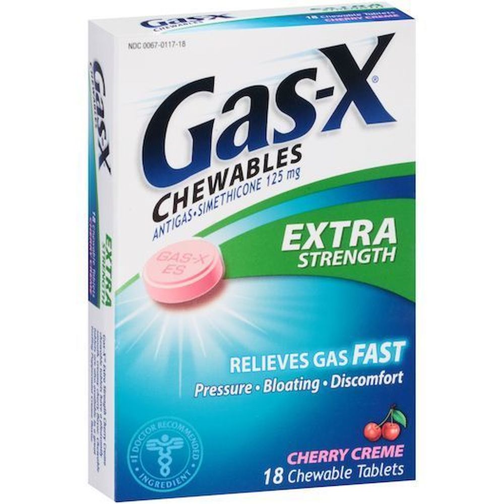 Gas-x Creme Cherry Tablet, 18 Count -- 24 Per Case