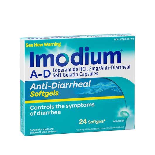 Imodium Anti Diarrheal Softgels, 24 Count -- 48 Per Case