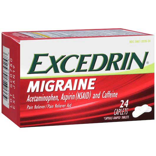 Excedrin Migraine Caplets, 24 Count -- 24 Per Case
