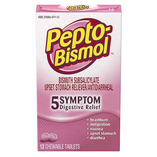 Pepto-bismol Original Chewable Tablet, 12 Count -- 24 Per Case