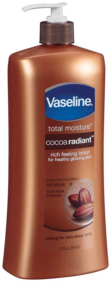 Vaseline Total Moisture Cocoa Radiant Body Lotion, 32 Fluid Ounce -- 4 Per Case