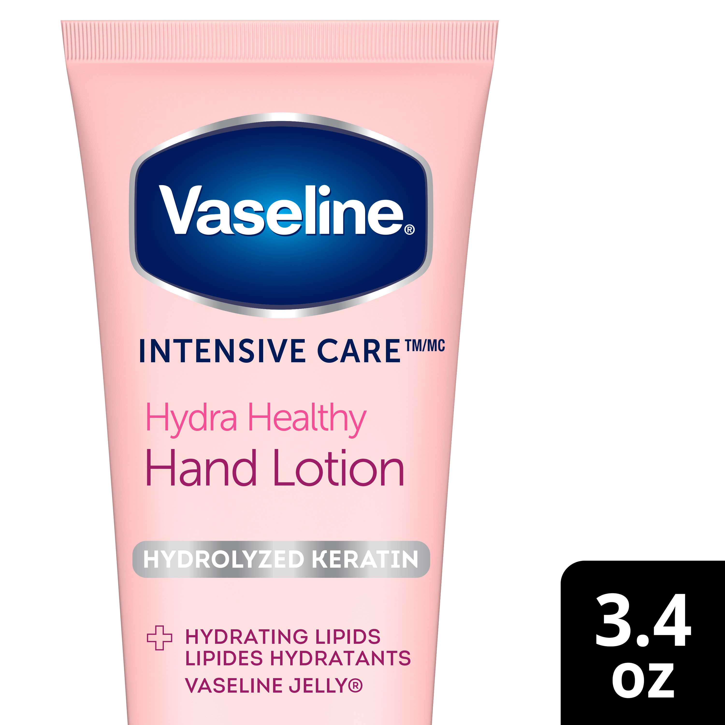 Vaseline Intensive Care Healthy Hands And Stronger Nails Hand Cream, 3.4 Ounce -- 12 Per Case