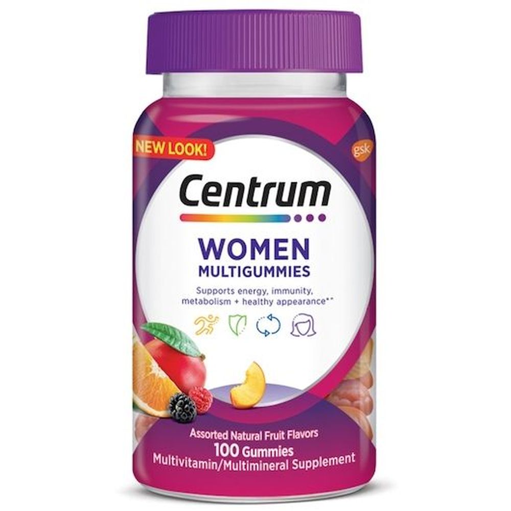 Centrum Women Multivitamin Multimineral Gummies, 100 Count -- 12 Per Case