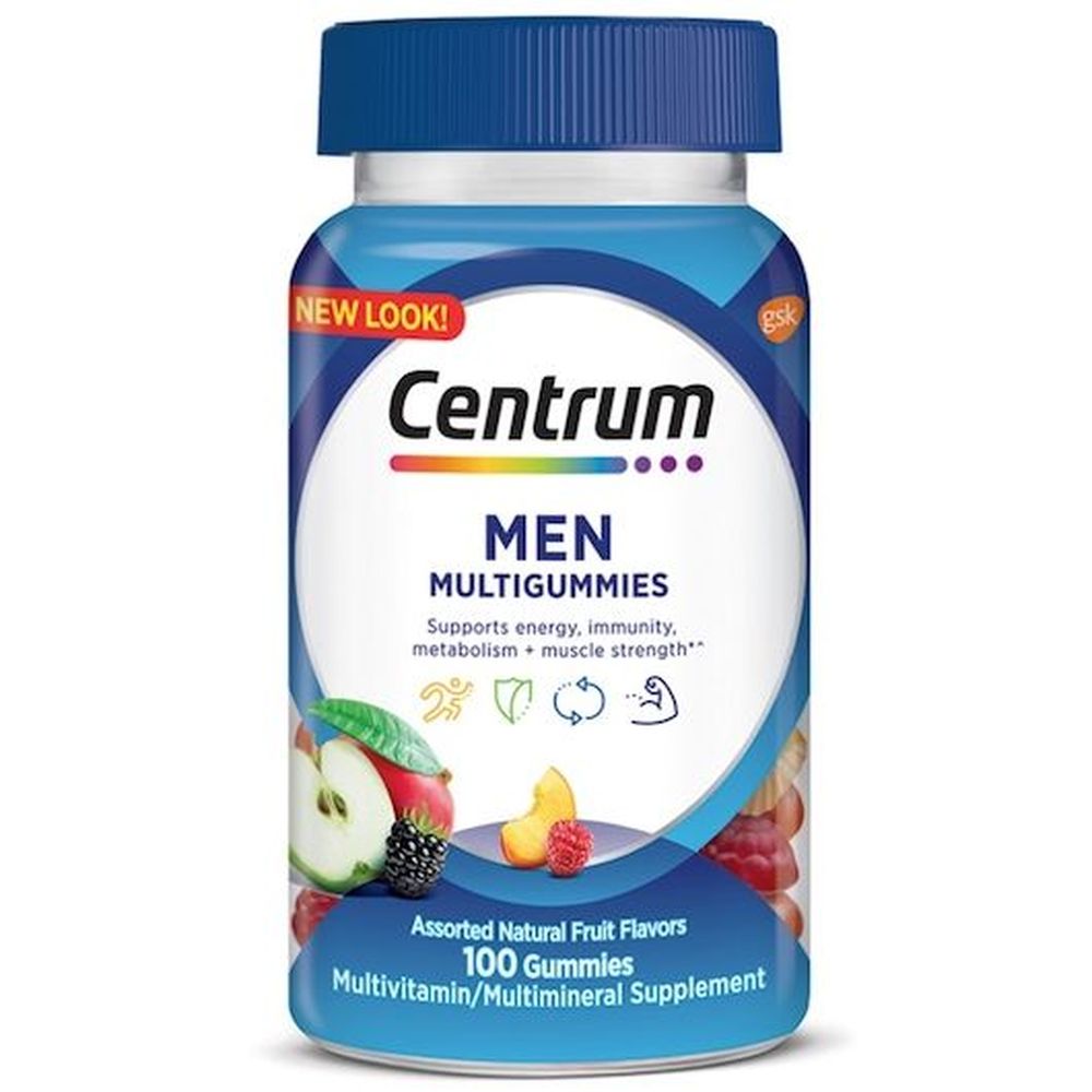 Centrum Men Multivitamin Multimineral Gummies, 100 Count -- 12 Per Case