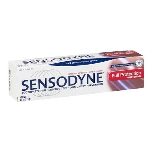 Sensodyne Full Protection Plus Whitening Toothpaste, 4 Ounce -- 12