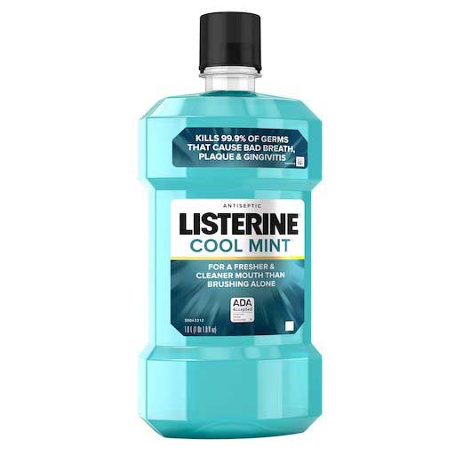 Listerine Antiseptic Cool Mint Mouthwash, 1 Liter -- 6 Per Case