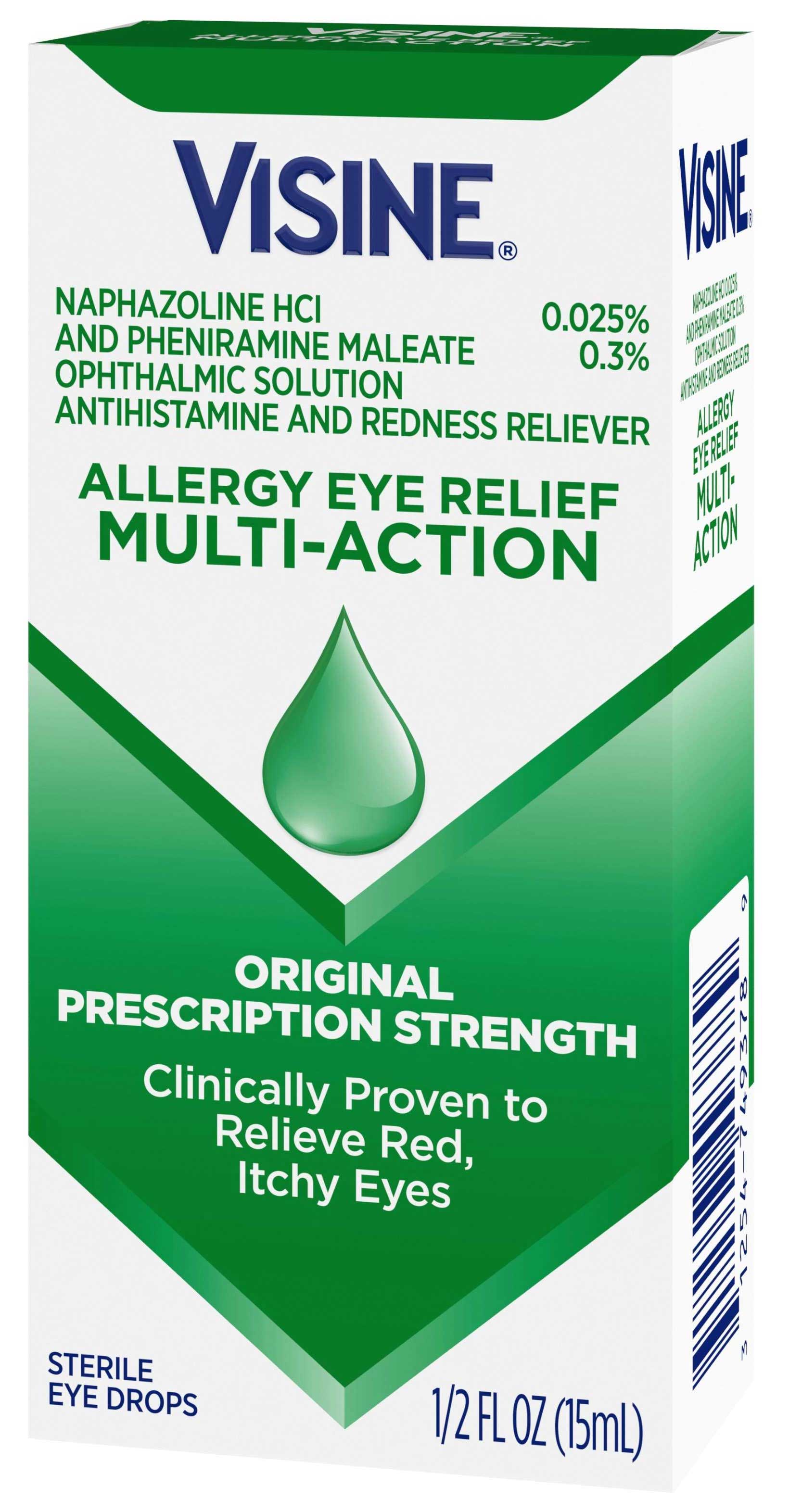 Visine Multi Action Eye Allergy Relief, 0.5 Fluid Ounce -- 36 Per Case