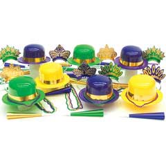 Party Time Mardi Gras Party Kit For 25 People