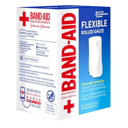 Johnson's And Johnson's Band-aid Flexible Rolled Gauze With Kling Technology, 2 Inch X 2.5 Yard -- 48 Per Case